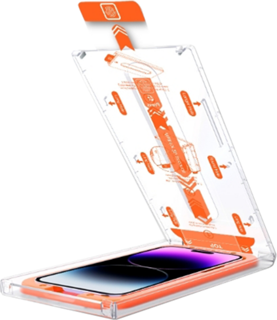 아르노 간편부착 강화유리 보호필름 2매 + 간편부착틀 1세트, 1개