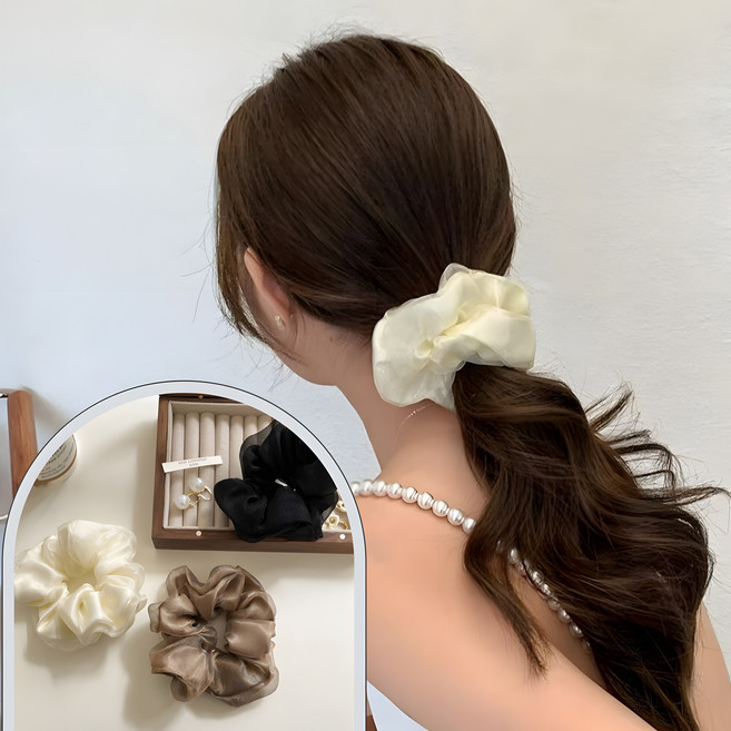 고몰 짱짱한 머리끈 대형 곱창 밴드 3종