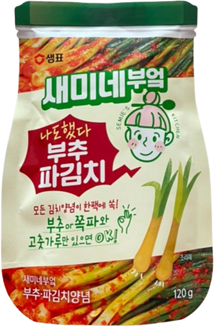 샘표 새미네부엌 부추파김치 양념, 120g, 15개