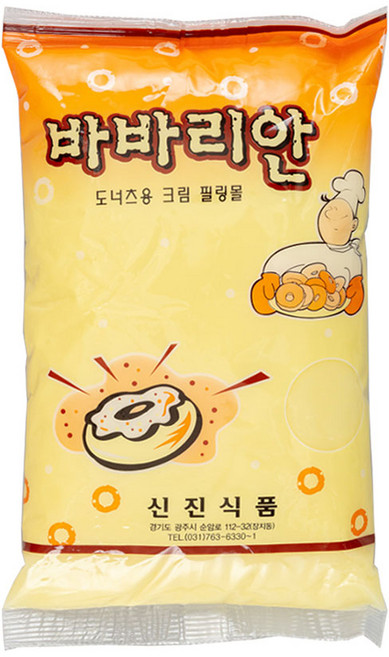 신진 바바리안 슈크림 필링, 3kg, 2개