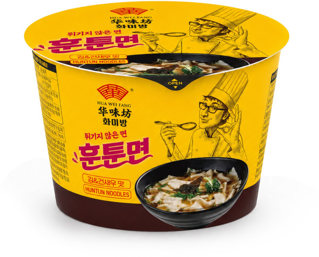 미래홀딩스 훈툰면 광동식 완탕면 중국식 새우국물 건면 110g, 12개