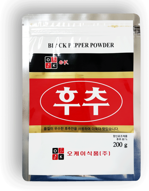 오케이 후추 후추분말 대용량 업소용, 200g, 1개