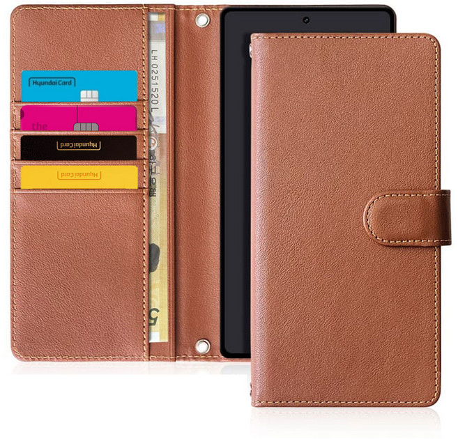 갤럭시 S26 시리즈 S26 / S26플러스 / S26울트라 - 매트 월렛 지폐2칸+카드5장 지갑형 손목스트랩 핸드폰 케이스