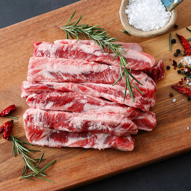 [당일발송] 세계 4대 진미 이베리코 돼지고기 갈비살, 200g, 2개