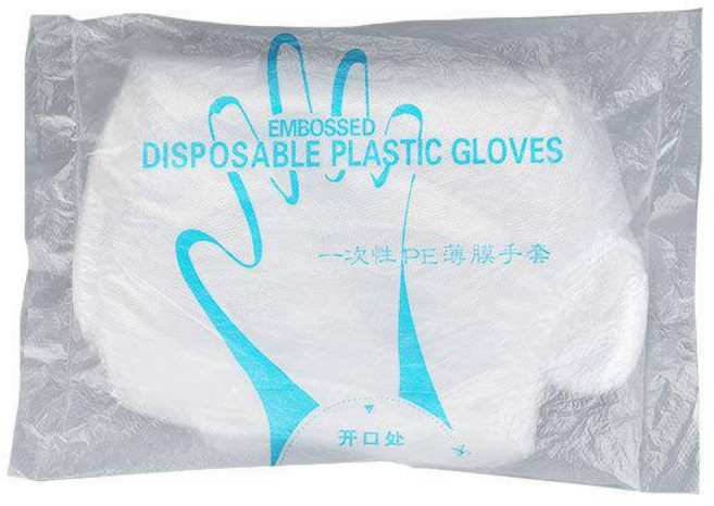 {巷仔口} 升級版一次性手套，加厚PE材質，食品級安全，透明衛生塑膠手套，100入超值裝, 1個, 透明包装0.8克（100只/包）