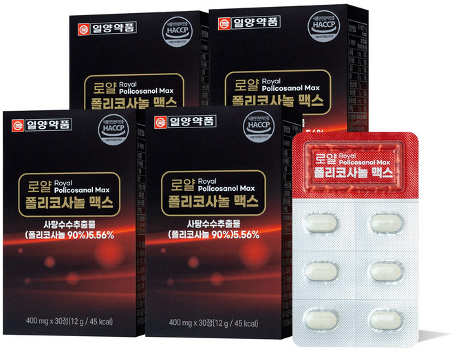 일양약품 로얄 폴리코사놀 맥스, 4개, 30정