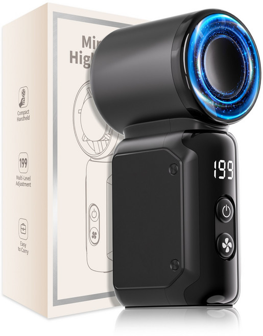 KOSKOZ 초미니 휴대용 선풍기, Black, K813