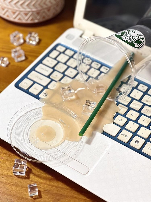 쏟은 콜라 엎질러진 커피 쏟아진컵 만우절 장난 선물 쓸데없는 재밌는선물 쓸모없는 무쓸모, 라떼 스푸핑 휴대폰 태블릿 홀더, 라떼 휴대폰 태블릿 거치대