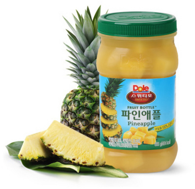 Dole 돌 후룻바틀 파인애플 666gx8개 과일통조림, 8개, 666g