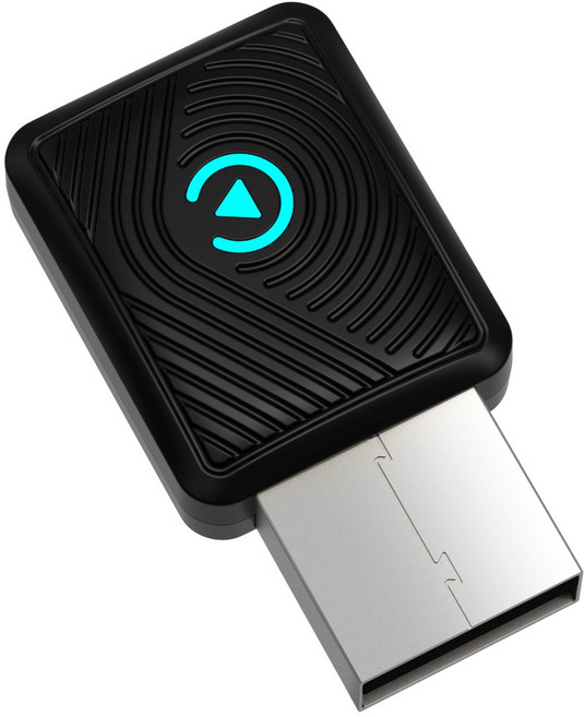 미니 스마트 무선 카플레이 안드로이드 오토 애플 카플레이 2in1 블루투스5.0 안정 전송 차량용 미러링 동글이, 블랙, CP025