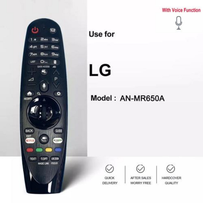 LG 매직 스마트 LED TV용 TV 리모컨 ANMR650A 음성 및 플라잉 마우스 기능 49UJ6500 60SJ8000 OLED55B7A 신제품