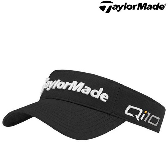 테일러메이드 Qi10 투어 레이더 바이저 썬캡 골프모자, 1개, 블랙