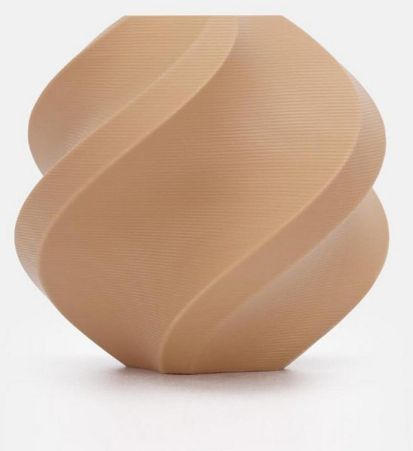 Bamboo PLA 매트 리필 필라멘트 1.75mm 1KG (2.2lbs) Bambu Lab A1/X1/P1 시리즈 3D 프린터용 RFID 포함 쉬운 인쇄 3D 프린팅 필라, Caramel 11803