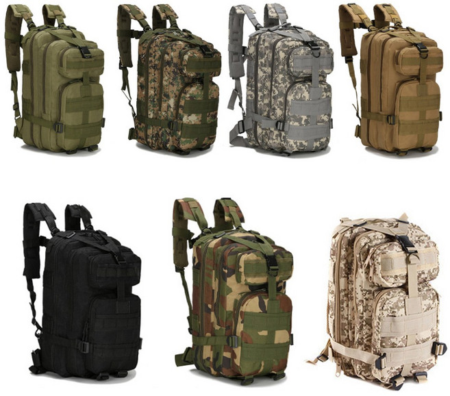 30리터 군용 군대 더블백 해병대 미군 특전 사막 디지털 밀리터리 출타 백팩 가방 배낭, 1개, 1개