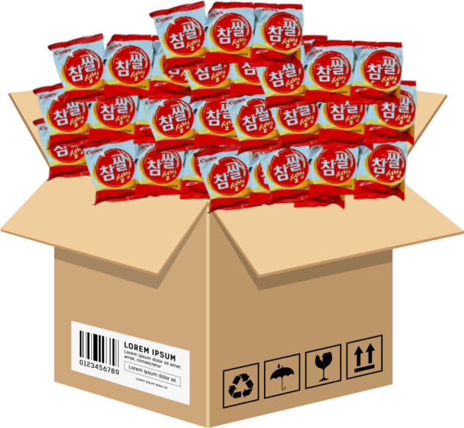 크라운 참쌀 설병 대용량, 9g, 240개