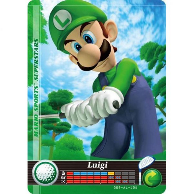 닌텐도 스위치 Wii U 3DS용 닌텐도 마리오 스포츠 슈퍼스타 아미보 카드 골프 루이지