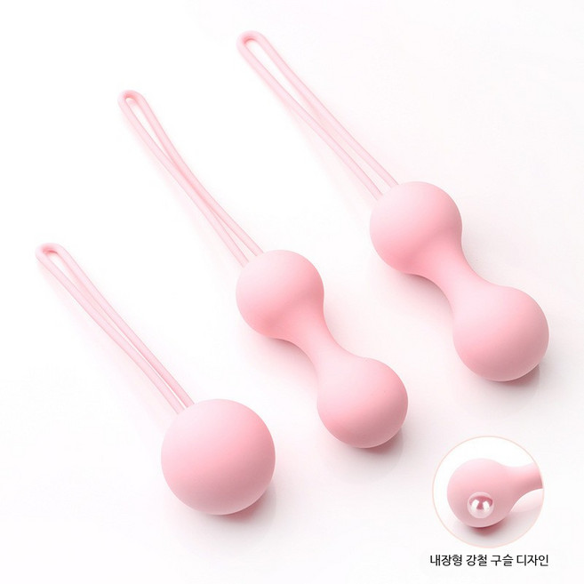 케겔 운동 볼 질 덤벨 골반저근 강화 산후 회복 가정용 트레이닝 기구, 1개, 장미 레드 대형