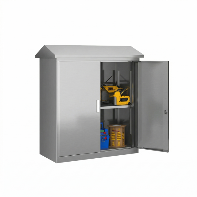 포티녹스 야외 창고 304 스텐 캐비넷 대형 창고장 농막 정원 공장 방수