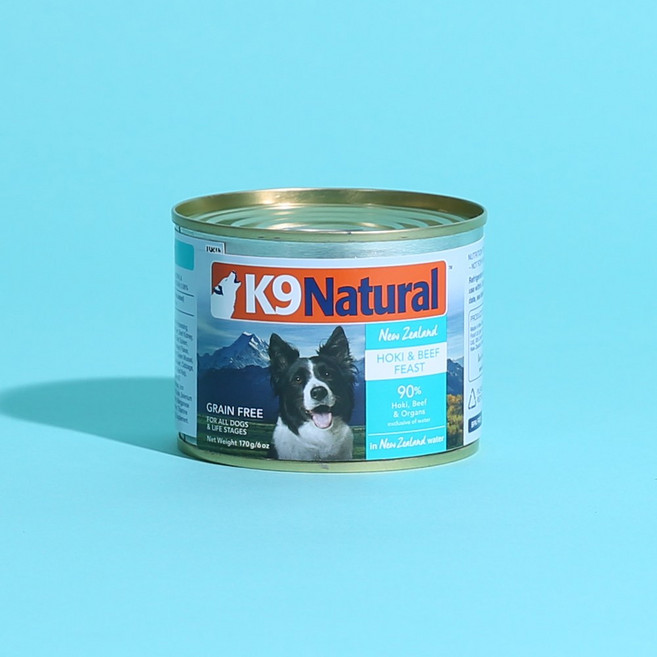 K9 내추럴 강아지 습식 캔, 170g, 1개, 소+호키