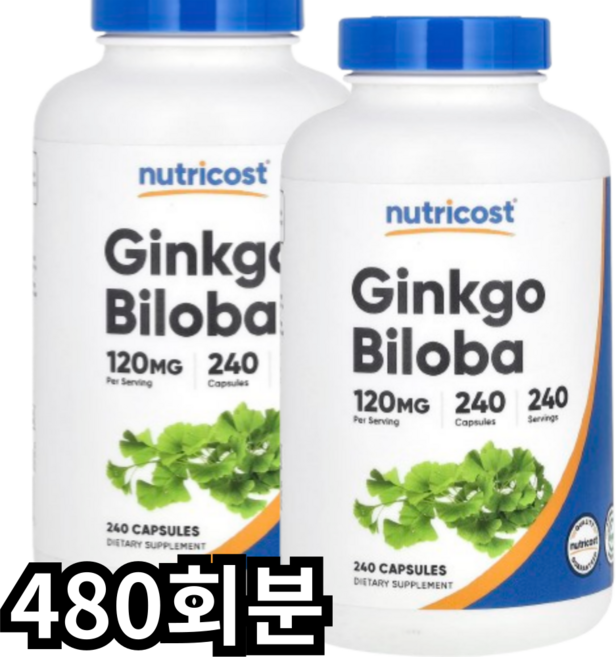 뉴트리코스트 징코 빌로바, 480회분, 1개