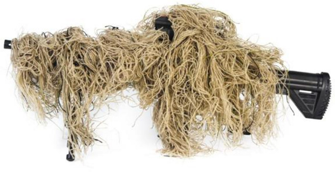 위장막 블라인드 화이트 건 라이플 랩 커버 사냥 장비 액세서리 카모 에어소프트 로프 길리 슈트 군사 라인, 하나, 3) Desert, 1개