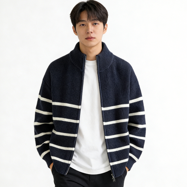 스타일닥터 남성 니트 스웨터 추동 루즈핏 카디건