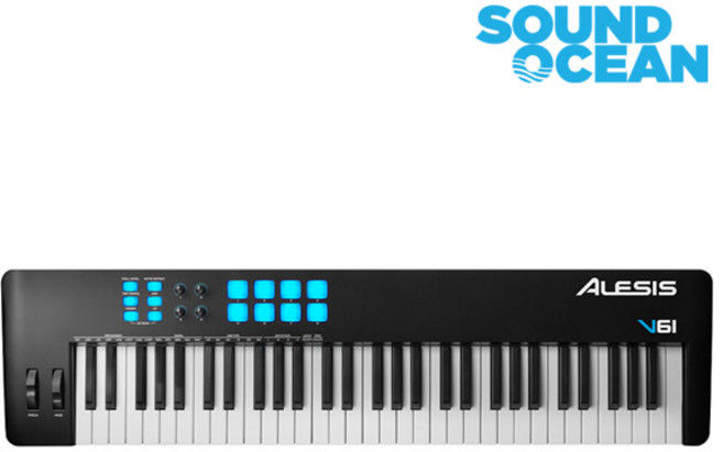알레시스 61 미디 컨트롤러 마스터키보드 건반, V61 MK2, 1개