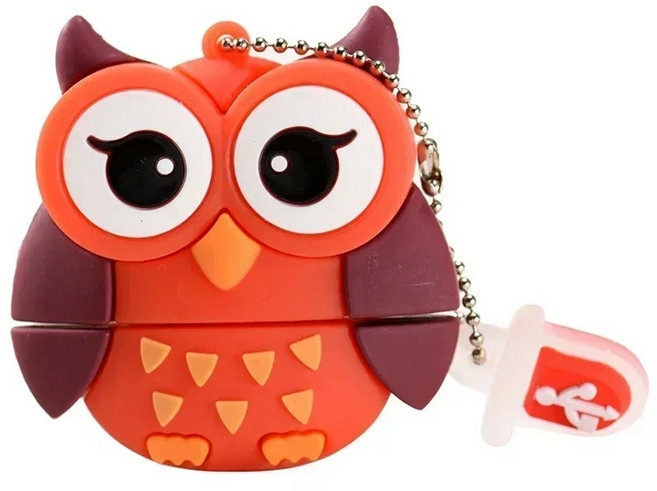 귀여운USB 동물USB 캐릭터 예쁜 특이한 저장장치, 올빼미, 1개, 4GB