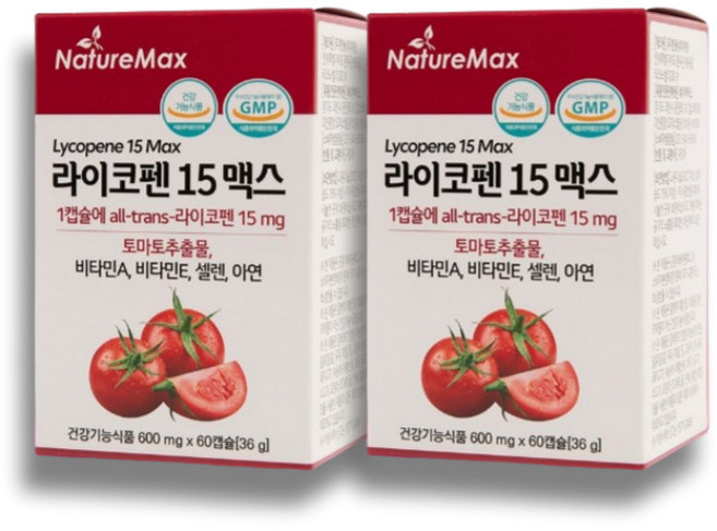 황산화 항산화 라이코펜 리이코펜 라이코팬 라코펜 라코팬 리코팬 리코펜 토마토 추출물 영양제, 2박스, 60회분