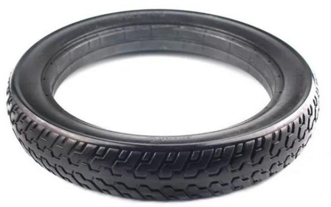 접이식 전기 오토바이 자전거 스쿠터 휠용 방폭 에어리스 타이어 부품 솔리드 고무 14x2.125, 1개