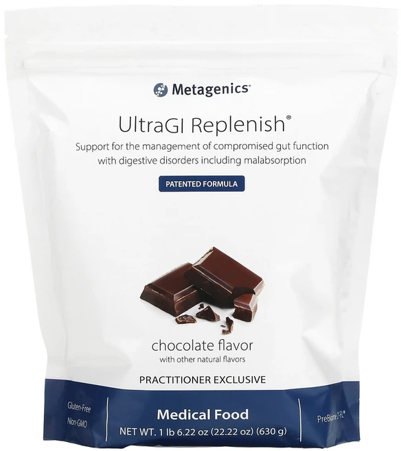 메타제닉스 UltraGI 리플레니시 초콜릿 맛 630g (22.22oz), 1개 - 쿠팡