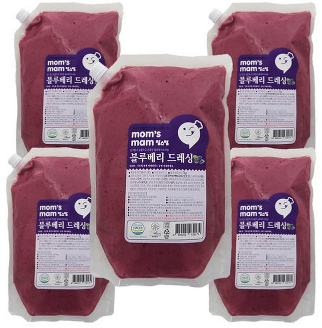 블루베리 드레싱, 2kg, 5개