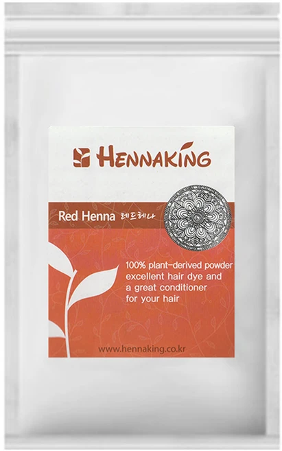 헤나킹 천연헤나염색약, 레드, 1개 - 쿠팡