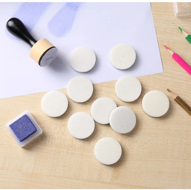 디스트레싱 잉크 블렌딩 툴 + 리필 핸들 스펀지 스텐실 도구 & 리필 5개 빈티지 다꾸용품, 리필스펀지 10매