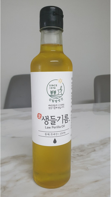 신림방앗간 국산 생들기름 당일착유 냉압착, 1개, 180ml