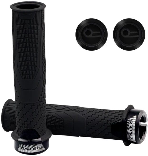 [호환제품] ENLEE 자전거 고무 그립 산악 핸들 바 커프 MTB 소프트 쇼크 업소버 커버, 01 CHINA, 08 XiangJiao1 black