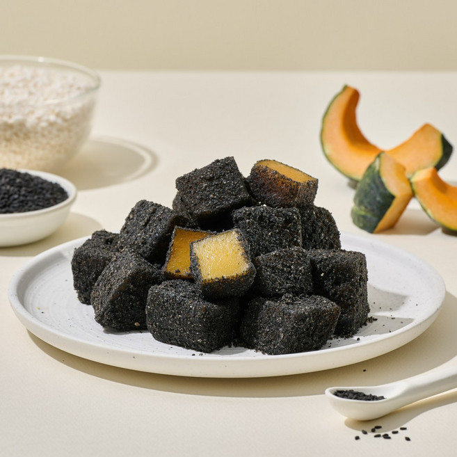 [떡 1위] 흑임자호박인절미 인절미 떡, 600g, 1박스