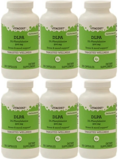 비타코스트 DLPA DL 페닐알라닌 500mg, 300정, 6팩 - 쿠팡