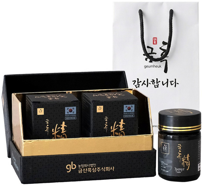 금흑 흑삼 농축액 금흑정 100g, 50g, 2개