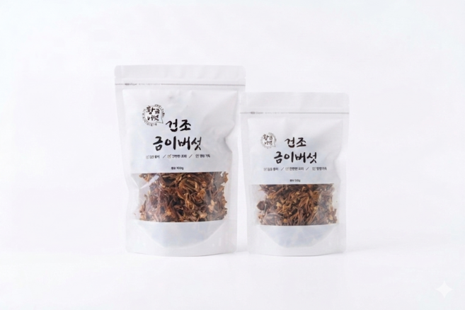 황금버섯농장 건조 갈색팽이버섯 (건조금이) 50g / 100g, 건조 금이버섯 50g, 1개
