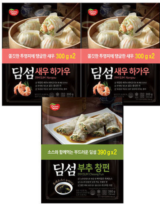 동원 딤섬 새우하가우x2 + 딤섬 부추창펀 x2 (총 ), 300g
