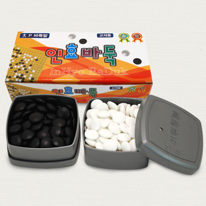 인효 바둑알 정석 어린이 바둑판 취미 연습용 게임, 인효 바둑알-정석, 1개