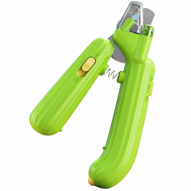 그램도그 강아지 고양이 LED 발톱깎이 애견 그라인더, 1개, 그린