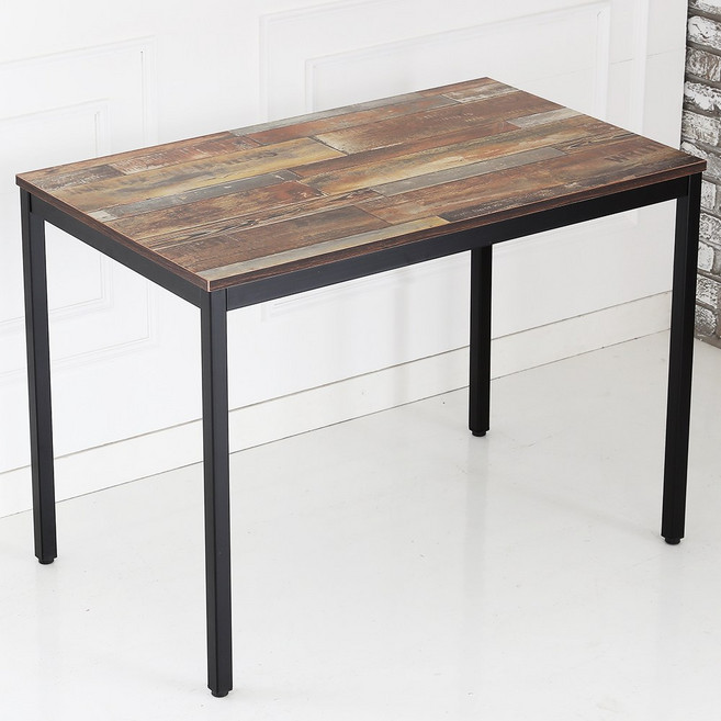 THEJOA 모던테이블 600 800 1000 1200 1400 카페/업소용/식탁/컴퓨터책상, 1000빈티지브라운, 2인용