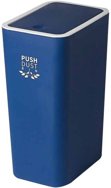 할메이드 다용도 인테리어 원터치 화장실 사무실 휴지통 쓰레기통, 네이비, 1개