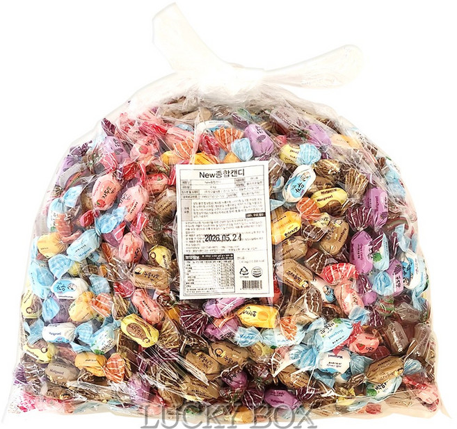 유팡)맛고을 종합캔디(H) 4kg /옛날과자 대용량 과자 사탕 쿠키, 1개