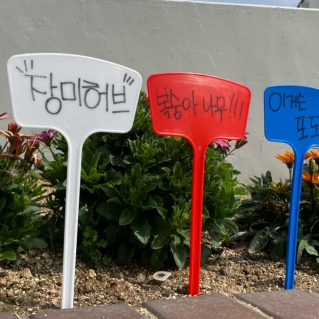 로컬코리아 일자 식물이름표 36cm 나무팻말
