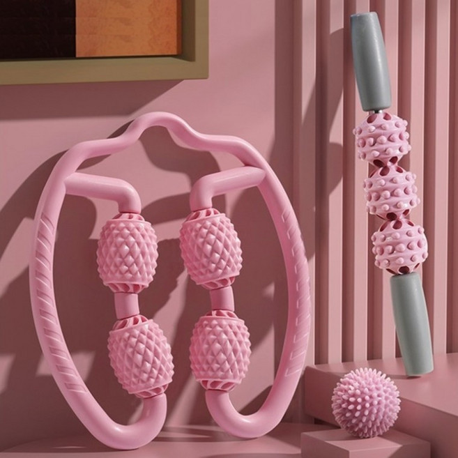 포그니 시원한 고급 만능 발 종아리 지압봉 (3종 세트), 블루, 1개