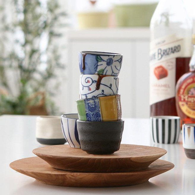 빙수 연유볼 19종 도자기 소스볼 술잔 겸용 소주잔 사케잔, 1개