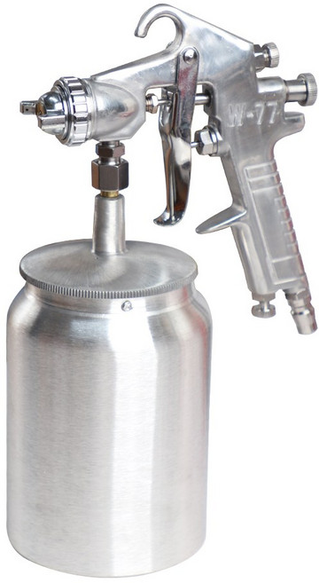 WIZ 스프레이건 후끼 판금 도색 페인트건 건+통 세트 WIZ-71 노즐1.5 WIZ-77 노즐2.5, 1개